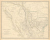 SOUTH WESTERN USA.Showing Republic of Texas & Mexican California.SDUK 1844 map