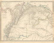 AMAZONIA.Showing "El Dorado?", missions & tribes. Brazil Ecuador.SDUK 1844 map