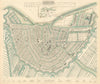 AMSTERDAM. Town city map plan. Inset the environs of Amsterdam. SDUK 1844