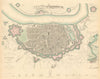 ANTWERP ANTWERPEN ANVERS. Town city map. Schelde forts Lillo. SDUK 1844