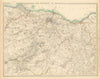 EDINBURGH & ENVIRONS. Leith Linlithgow Peebles Haddington. SDUK 1844 old map
