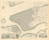 NEW YORK CITY. Antique town city map plan. Manhattan Brooklyn Jersey. SDUK 1844