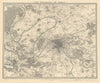 PARIS ENVIRONS. Paris. Versailles. Original hand colour. SDUK 1844 old map