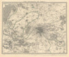 PARIS ENVIRONS. Paris. Versailles. Original hand colour. SDUK 1844 old map