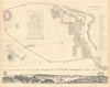 POMPEII. Antique town city map & panorama. Domus Pansae;Bay of Naples.SDUK 1844