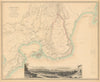 SYRACUSE SIRACUSA. Antique town city map plan.Remains of its 5 cities.SDUK 1844