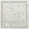ASTRONOMY CELESTIAL. Star map. Star chart, V. North Pole. SDUK 1847 old