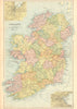 IRELAND. Battles/dates Dublin Belfast environs Counties Railways. BACON 1904 map
