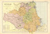 DURHAM. Showing Parliamentary divisions, boroughs & parks. BACON 1904 old map