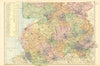 LANCASHIRE (SOUTH). Showing Parliamentary divisions & parks. BACON 1904 map