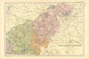 NORTHAMPTONSHIRE (NORTH). Constituencies, boroughs & parks. BACON 1904 old map