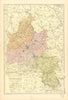 OXFORDSHIRE. Showing Parliamentary divisions, boroughs & parks. BACON 1904 map