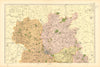 SHROPSHIRE (NORTH). Showing Parliamentary divisions & parks. BACON 1904 map