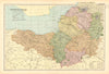 SOMERSETSHIRE. Showing Parliamentary divisions, boroughs & parks. BACON 1904 map