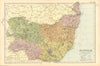 SUFFOLK. Showing Parliamentary divisions, boroughs & parks. BACON 1904 old map