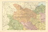 YORKSHIRE (NORTH WEST). Showing Parliamentary divisions & parks. BACON 1904 map
