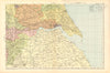 YORKSHIRE (SOUTH EAST). Showing Parliamentary divisions & parks. BACON 1904 map