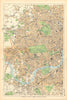 LONDON WEST. Westminster Camden Chelsea Wandsworth Kensington. BACON 1904 map