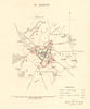 ST. ALBANS borough/town plan for the REFORM ACT. Hertfordshire. DAWSON 1832 map