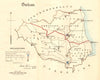 County Durham map. Divisions boroughs electoral. REFORM ACT. DAWSON 1832