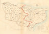 Kent county map. Divisions boroughs electoral. REFORM ACT. DAWSON 1832 old