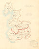 Lancashire county map. Divisions boroughs electoral. REFORM ACT. DAWSON 1832