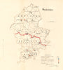 Staffordshire county map. Divisions boroughs electoral. REFORM ACT. DAWSON 1832