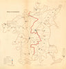 Worcestershire county map. Divisions boroughs electoral. REFORM ACT. DAWSON 1832