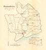 Monmouthshire county map. Principal/contributory boroughs REFORM ACT.DAWSON 1832
