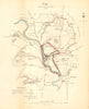 USK borough/town plan. REFORM ACT. Llanbadoc. Monmouthshire. DAWSON 1832 map
