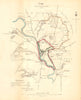 USK borough/town plan. REFORM ACT. Llanbadoc. Monmouthshire. DAWSON 1832 map