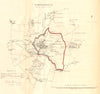 NORTHAMPTON borough/town plan. REFORM ACT. Hardingstone Abington.DAWSON 1832 map