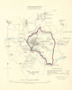 NORTHAMPTON borough/town plan. REFORM ACT. Hardingstone Abington.DAWSON 1832 map