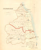 Northumberland county map. Divisions boroughs electoral. REFORM ACT. DAWSON 1832