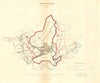 NOTTINGHAM borough/town plan. REFORM ACT. Lenton Radford. DAWSON 1832 old map