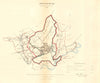 NOTTINGHAM borough/town plan. REFORM ACT. Lenton Radford. DAWSON 1832 old map