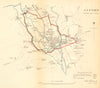 OXFORD borough/town/city plan. REFORM ACT. Ifley Hinksey Wytham. DAWSON 1832 map