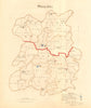 Shropshire county map. Divisions boroughs electoral. REFORM ACT. DAWSON 1832
