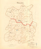 Shropshire county map. Divisions boroughs electoral. REFORM ACT. DAWSON 1832