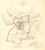 BATH borough/town plan. REFORM ACT. Weston Twerton. Somerset. DAWSON 1832 map