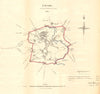 FROME borough/town plan for the REFORM ACT. Somerset. DAWSON 1832 old map