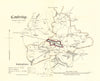 COWBRIDGE/Y BONT-FAEN borough/town plan. REFORM ACT. St Hilary. DAWSON 1832 map