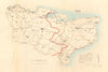Kent county map. Divisions boroughs electoral. REFORM ACT. DAWSON 1832 old