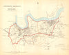 GREENWICH WOOLWICH & DEPTFORD borough/town plan. REFORM ACT. DAWSON 1832 map