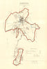 MAIDSTONE borough/town plan for the REFORM ACT. Kent. DAWSON 1832 old map