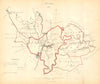 BURY borough/town plan. REFORM ACT. Heywood. Lancashire. DAWSON 1832 old map