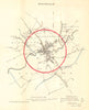 ROCHDALE borough/town plan. REFORM ACT. Shawclough. Lancashire. DAWSON 1832 map