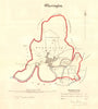 WARRINGTON borough/town plan. REFORM ACT. Latchford. Lancashire. DAWSON 1832 map