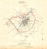 LEICESTER borough/town plan for the REFORM ACT. Leicestershire. DAWSON 1832 map