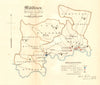 Middlesex county map. Hundreds boroughs electoral. REFORM ACT. DAWSON 1832